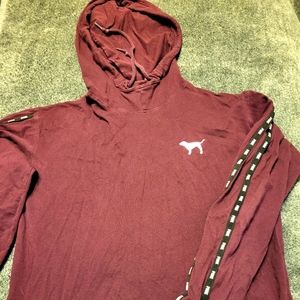Pink by Victoria Secret Xs Hooded Shirt